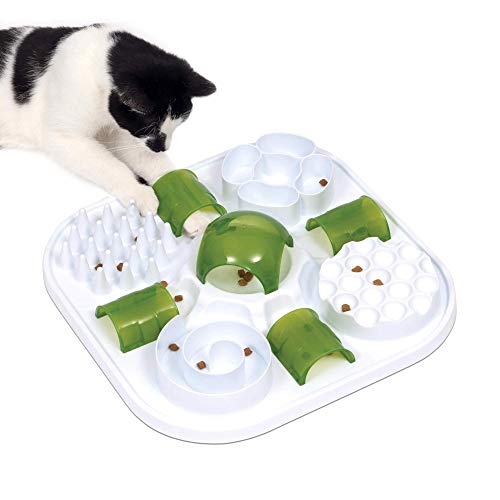 catit-play-treat-puzzle-jouet-interactif-pour-chat-40x40x10-cm-6-activit-s image 6