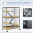 pawhut-cage-petits-animaux-5-tages-50-avec-hamac-et-plateau-amovible-argent image 7