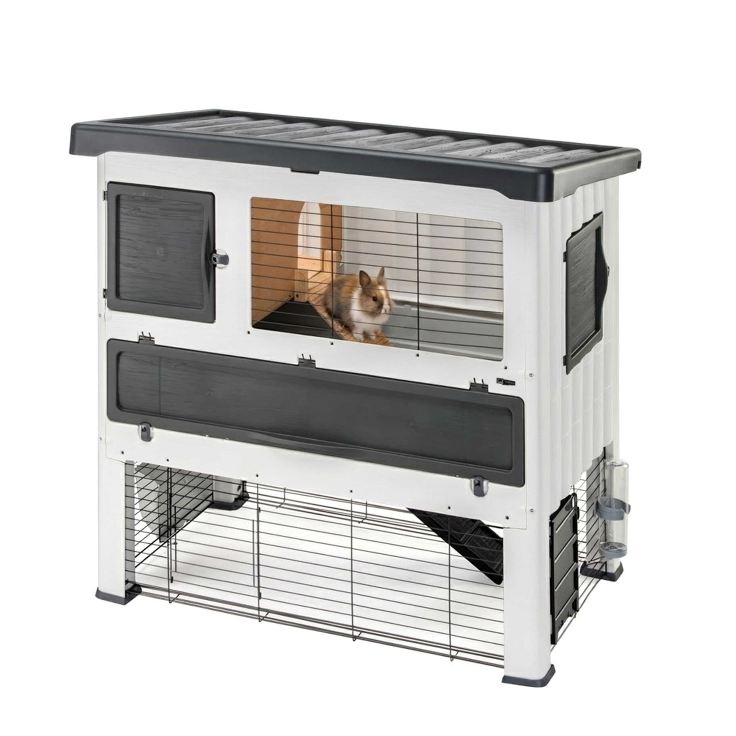 ferplast-grand-lodge-120-clapier-lapin-ext-rieur-2-tages-115-5-x-73-x-110-cm image 1