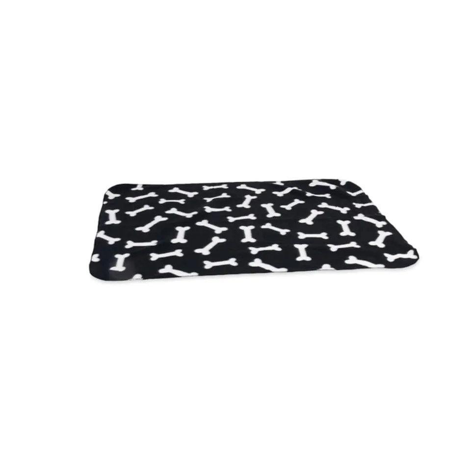 karlie-plaid-pour-chien-100-x-70-cm-marron-motif-os-polaire image 1