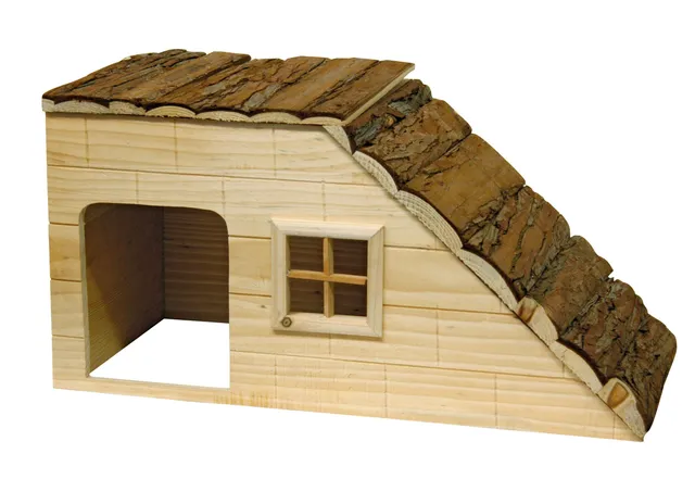 kerbl-maison-rongeurs-nature-avec-rampe-50x25x25-cm-abri-bois-lapin image 1