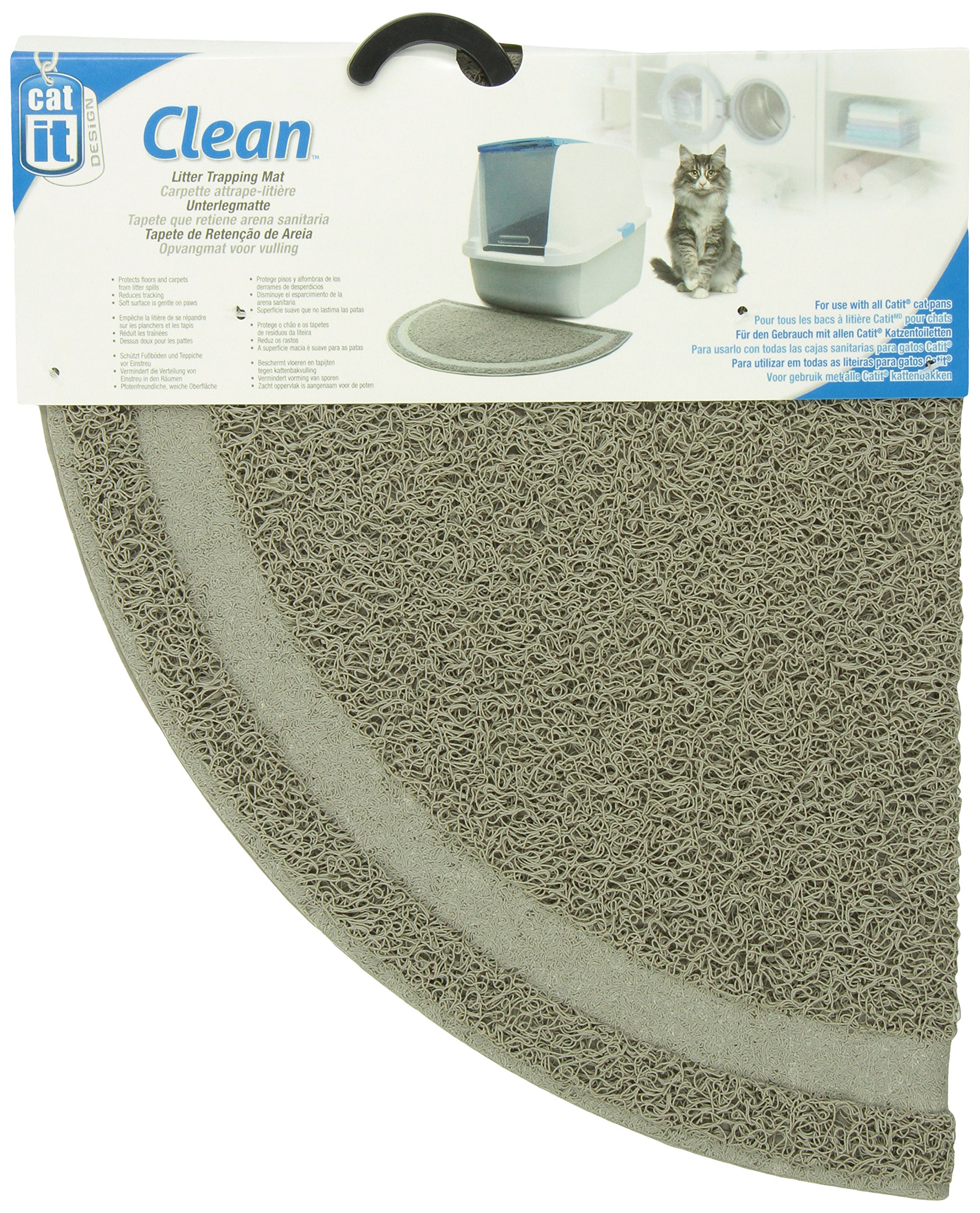 catit-tapis-maison-de-toilette-gris-pour-chats-attrape-liti-re image 2