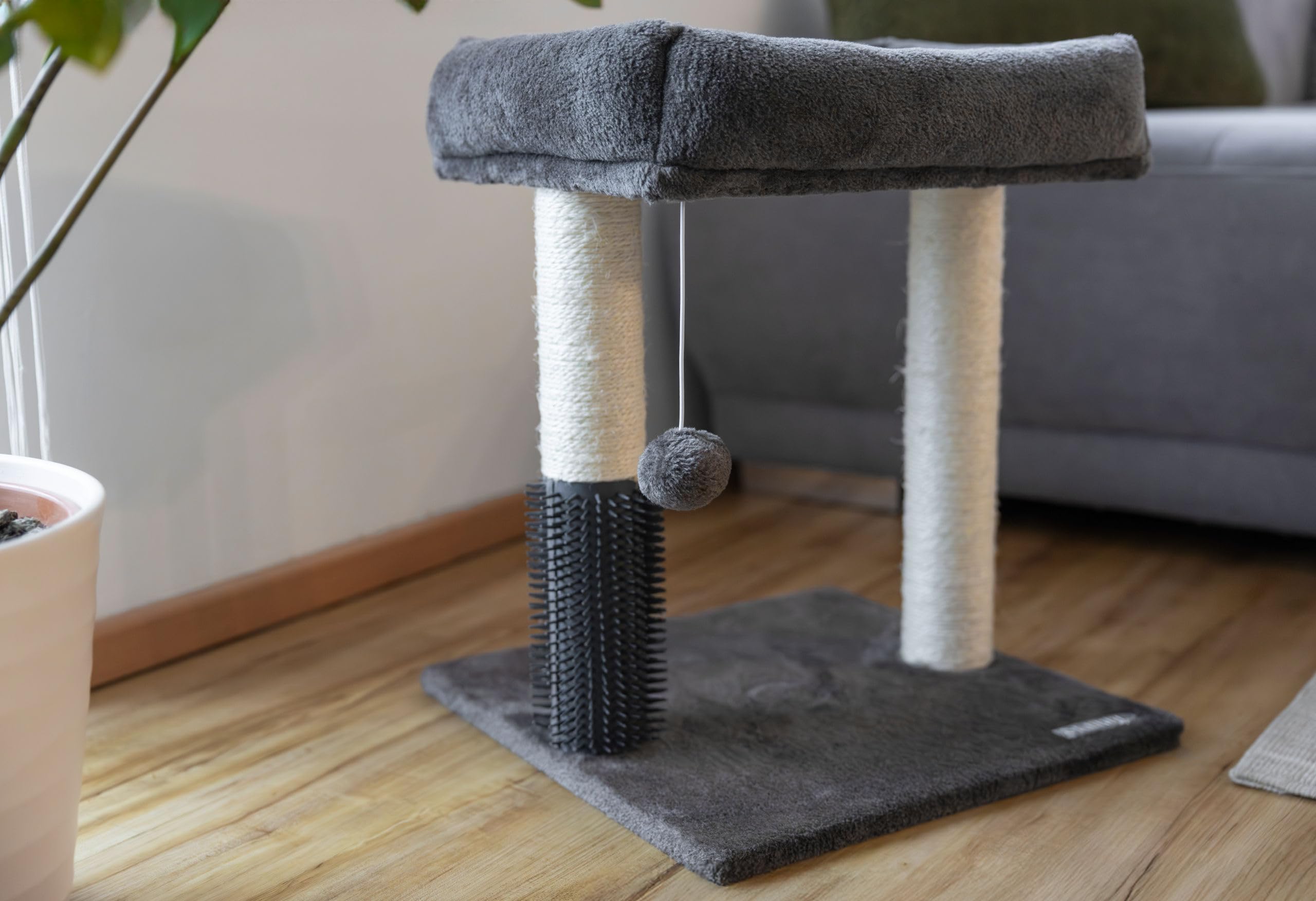 kerbl-pet-arbre-chat-rosi-gris-48-cm-avec-griffoir-sisal image 6