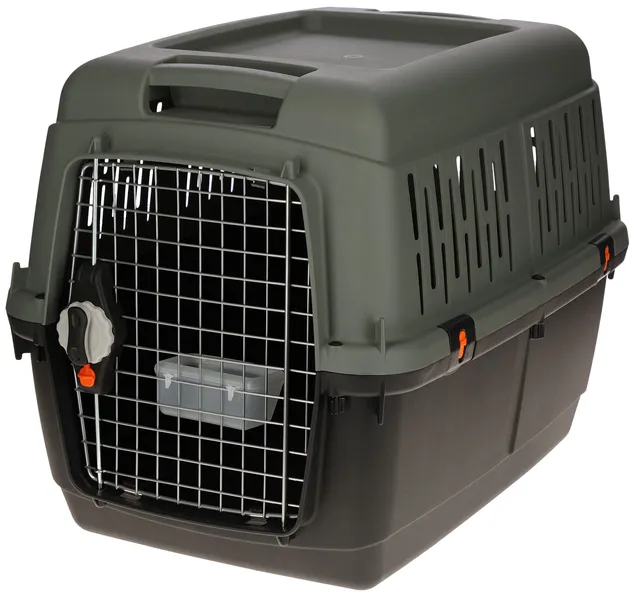 kerbl-eco-cage-de-transport-chien-et-chat-70-x-50-x-51-5-cm-plastique-recycl image 1