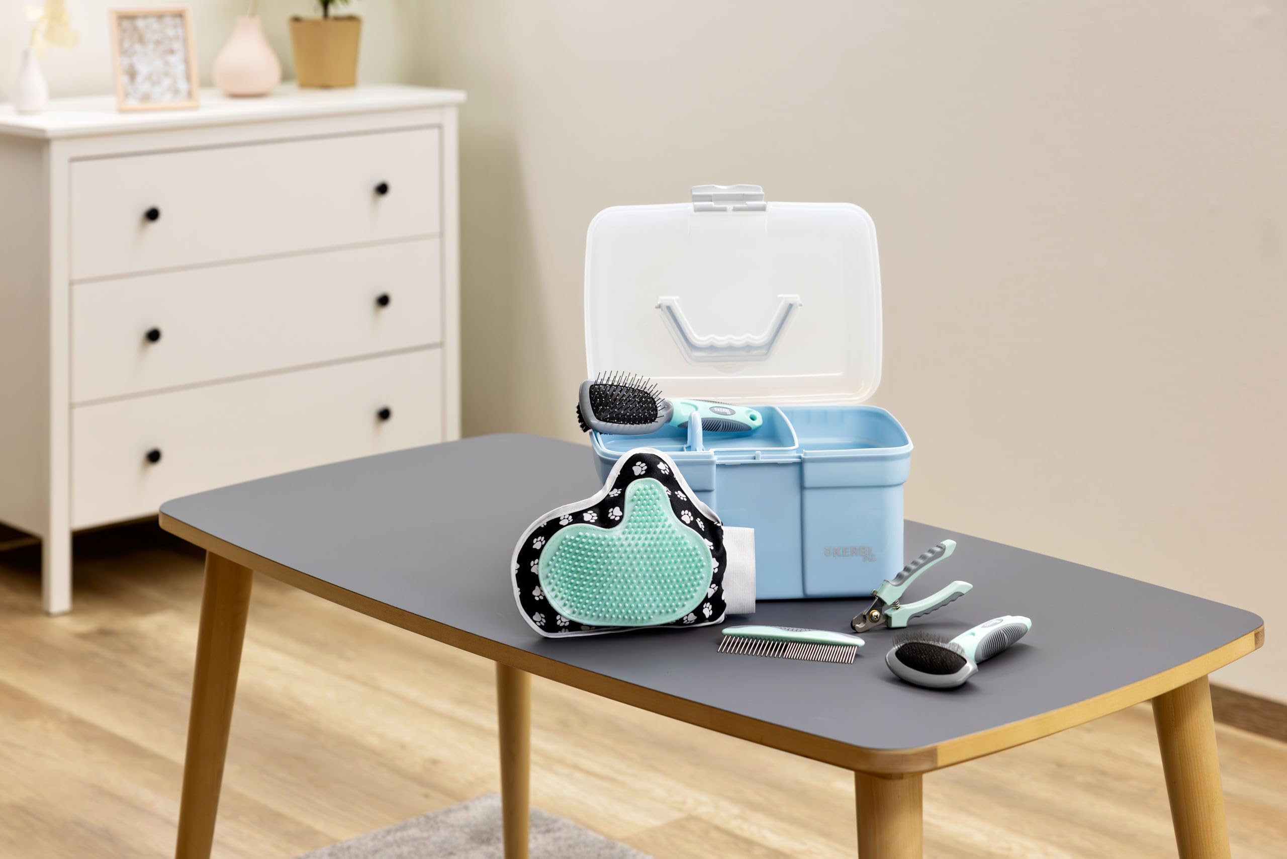 kerbl-pet-bo-te-de-toilettage-compl-te-pour-chien-30-x-20-x-19-cm-bleue-plastiqu image 6