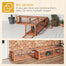 pawhut-tunnel-ext-rieur-pour-chat-59-cadre-bois-avec-4-portes-naturel image 7