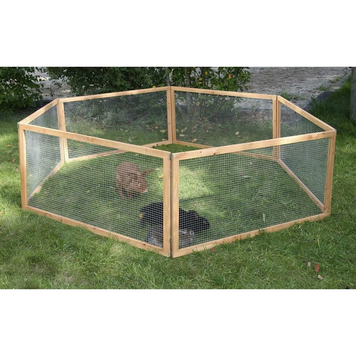 kerbl-vario-enclos-ext-rieur-pour-petits-animaux-120-x-120-x-59-cm-bois-et-grill image 2