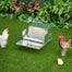 pawhut-mangeoire-automatique-poules-30-lbs-13-6-kg-galvanis-e-anti-intemp-ries image 4