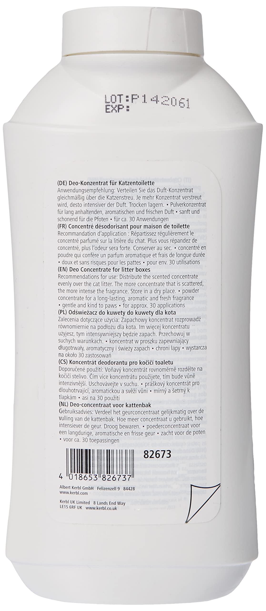 kerbl-concentr-d-odorant-pour-liti-re-chat-700-g-lavande image 2