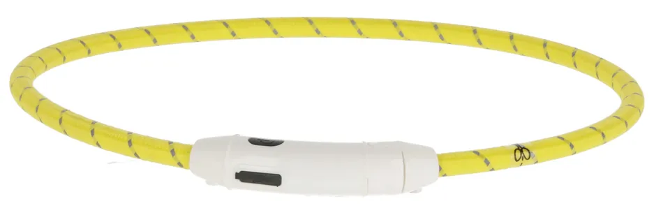 kerbl-pet-collier-led-maxi-safe-jaune-65-cm-x-10-mm-rechargeable-usb image 1