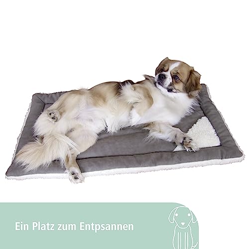 kerbl-cleo-coussin-chaise-longue-chien-gris-blanc-84-x-51-x-5-cm image 8