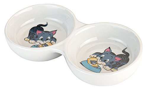 kerbl-double-gamelle-en-c-ramique-pour-chats-avec-motif image 3
