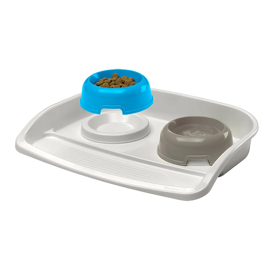 ferplast-lot-de-2-gamelles-lindo-maxi-pour-chiens-et-chats-double-compartiment-n image 1