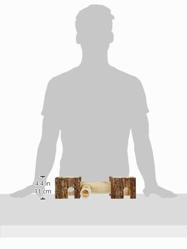 kerbl-ch-teau-pour-hamster-nature-en-bois-naturel-40x12x10-cm-avec-tunnel image 3