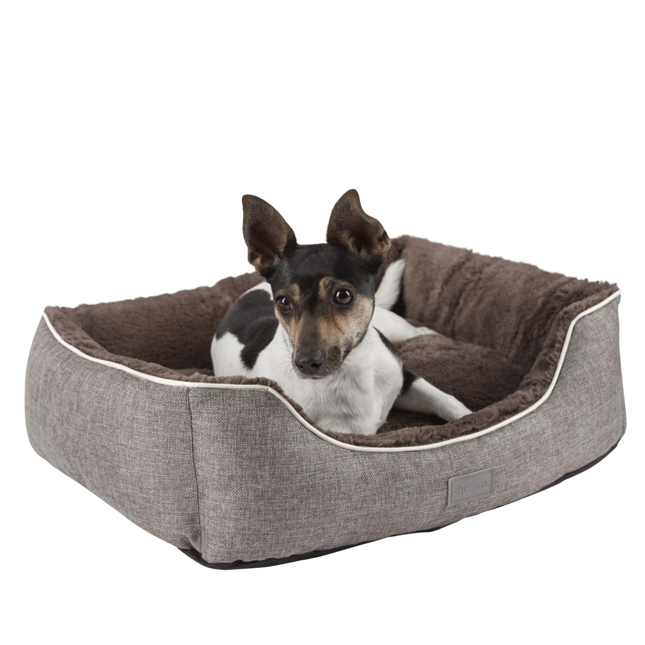 kerbl-samuel-corbeille-pour-chien-argent-gris-50-x-40-x-15-cm image 1