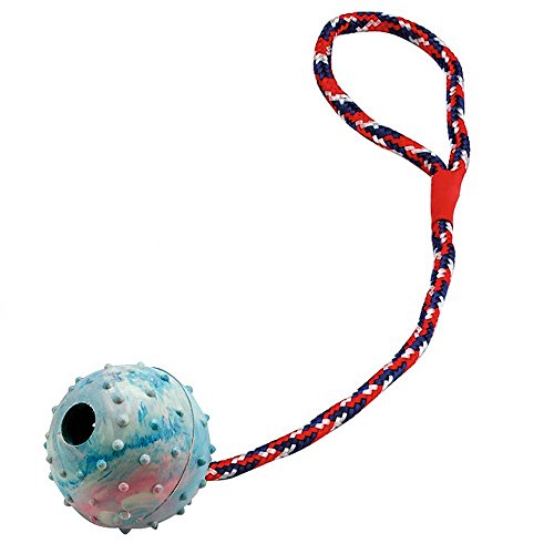 kerbl-pet-balle-sur-corde-jouet-pour-chien-30-cm-6-cm-bleu-rouge-blanc-avec-cloc image 6