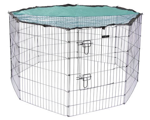 kerbl-pet-enclos-chiots-et-petits-animaux-57x78-cm-8-grilles-avec-porte image 7