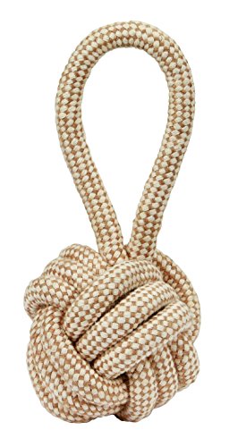 kerbl-balle-avec-corde-xl-pour-grand-chien-jute-coton-21-cm-8-cm-beige image 2