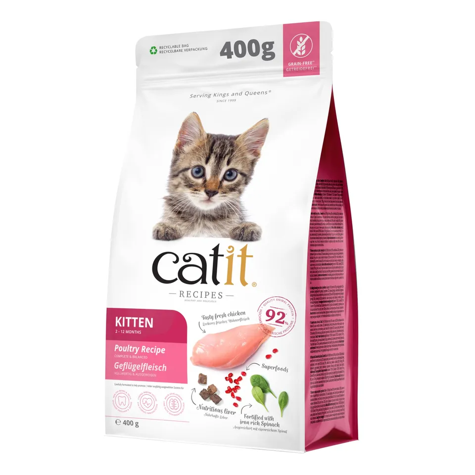 catit-recipes-kitten-volaille-croquettes-chaton-400-g image 1
