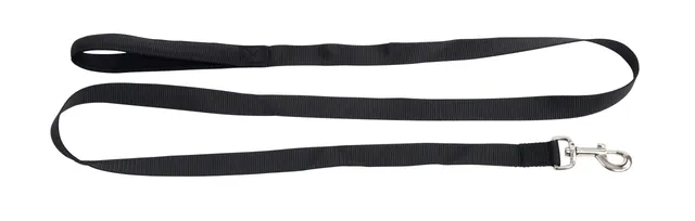 kerbl-miami-laisse-pour-chien-noire-poign-e-souple-180-cm-x-25-mm-nylon image 1