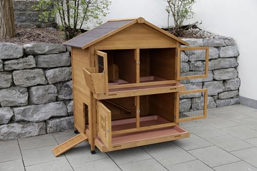 kerbl-pet-cage-rongeurs-s-dtirol-125-x-87-x-142-cm-bois-clapier-lapins image 8