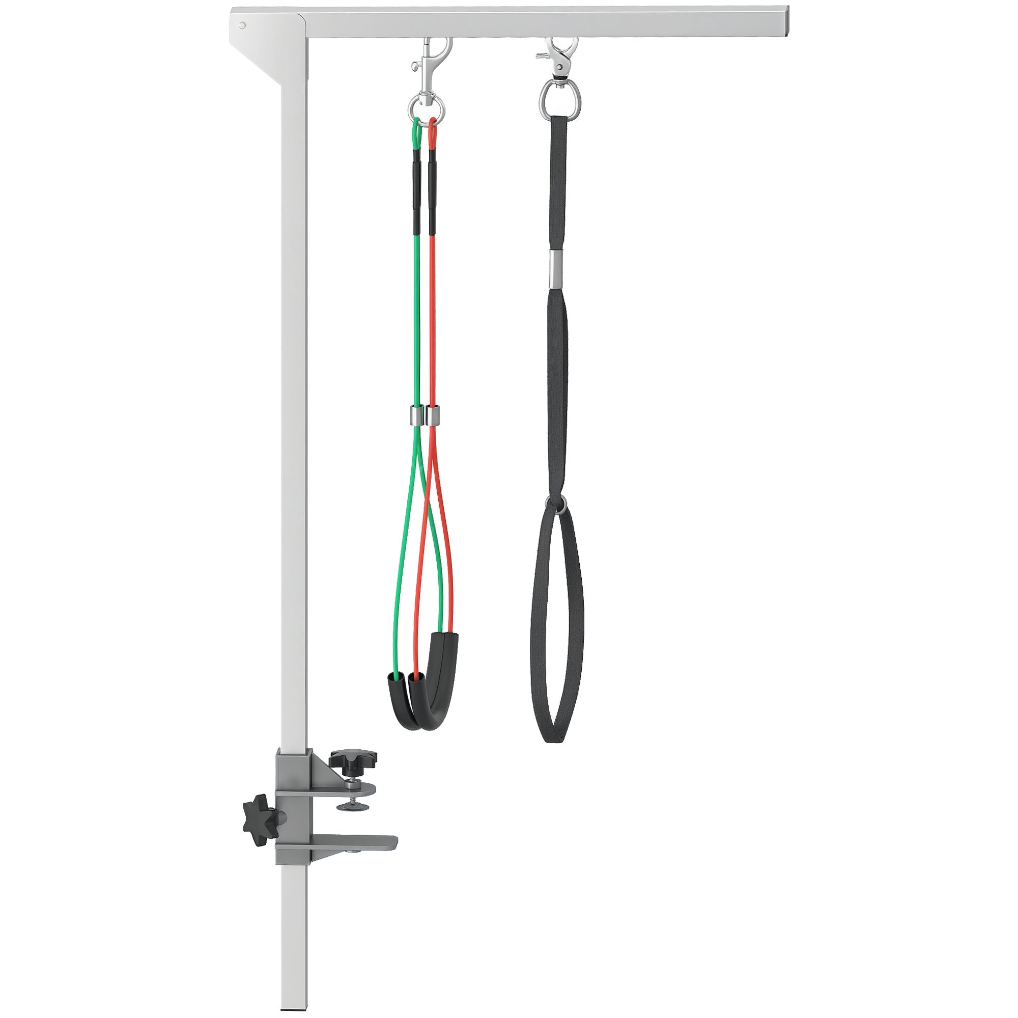 pawhut-bras-de-toilettage-pliable-noir-76-cm-avec-pince-pour-petits-et-moyens-ch image 1