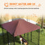 pawhut-chenil-ext-rieur-4-6-x-4-6-x-5-tanche-marron-avec-double-porte-pour-chien image 7