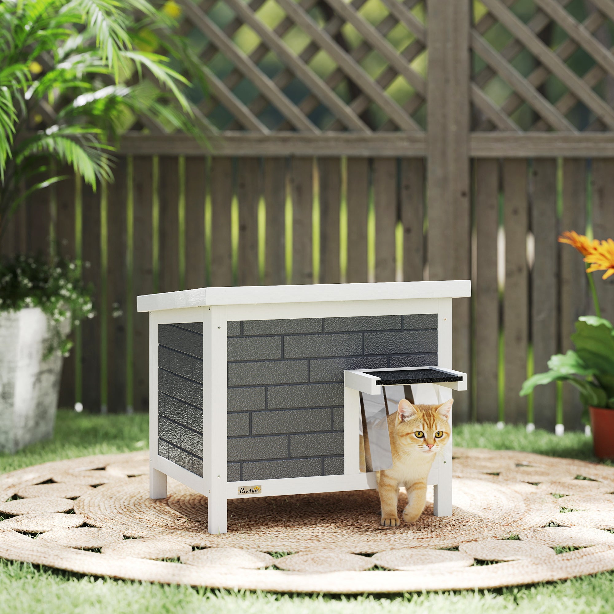 pawhut-niche-chat-ext-rieur-isol-e-toutes-saisons-61-x-51-x-53-5-cm-grise image 4