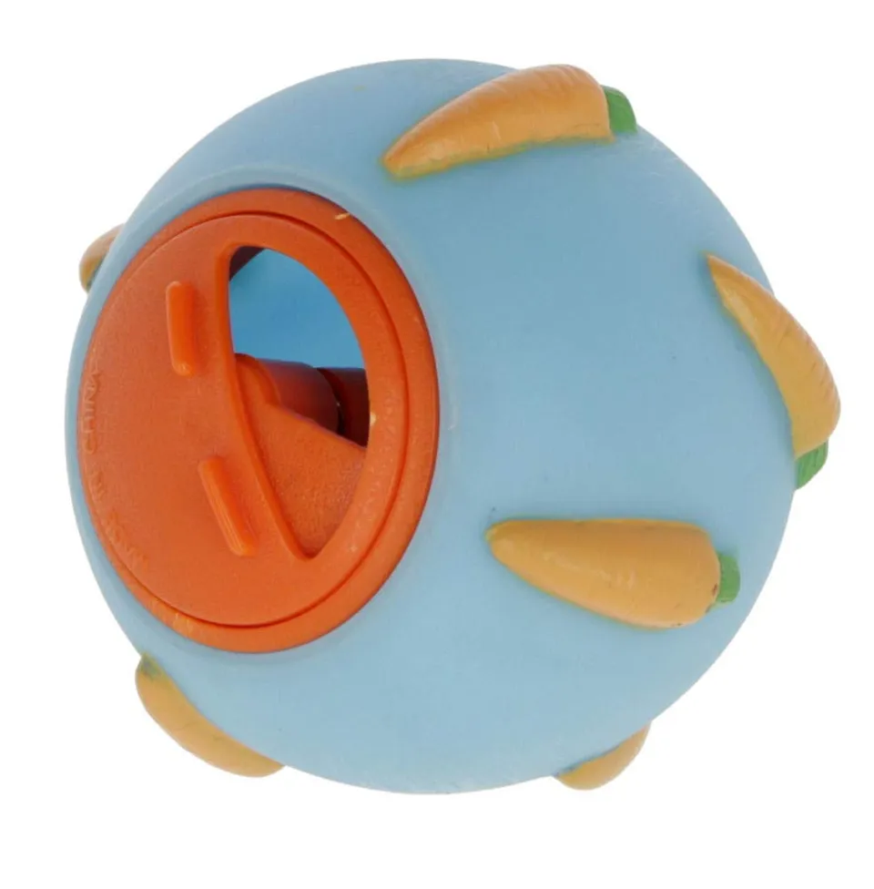 kerbl-pet-balle-friandises-7-cm-bleu-orange-pour-lapins-et-rongeurs image 1