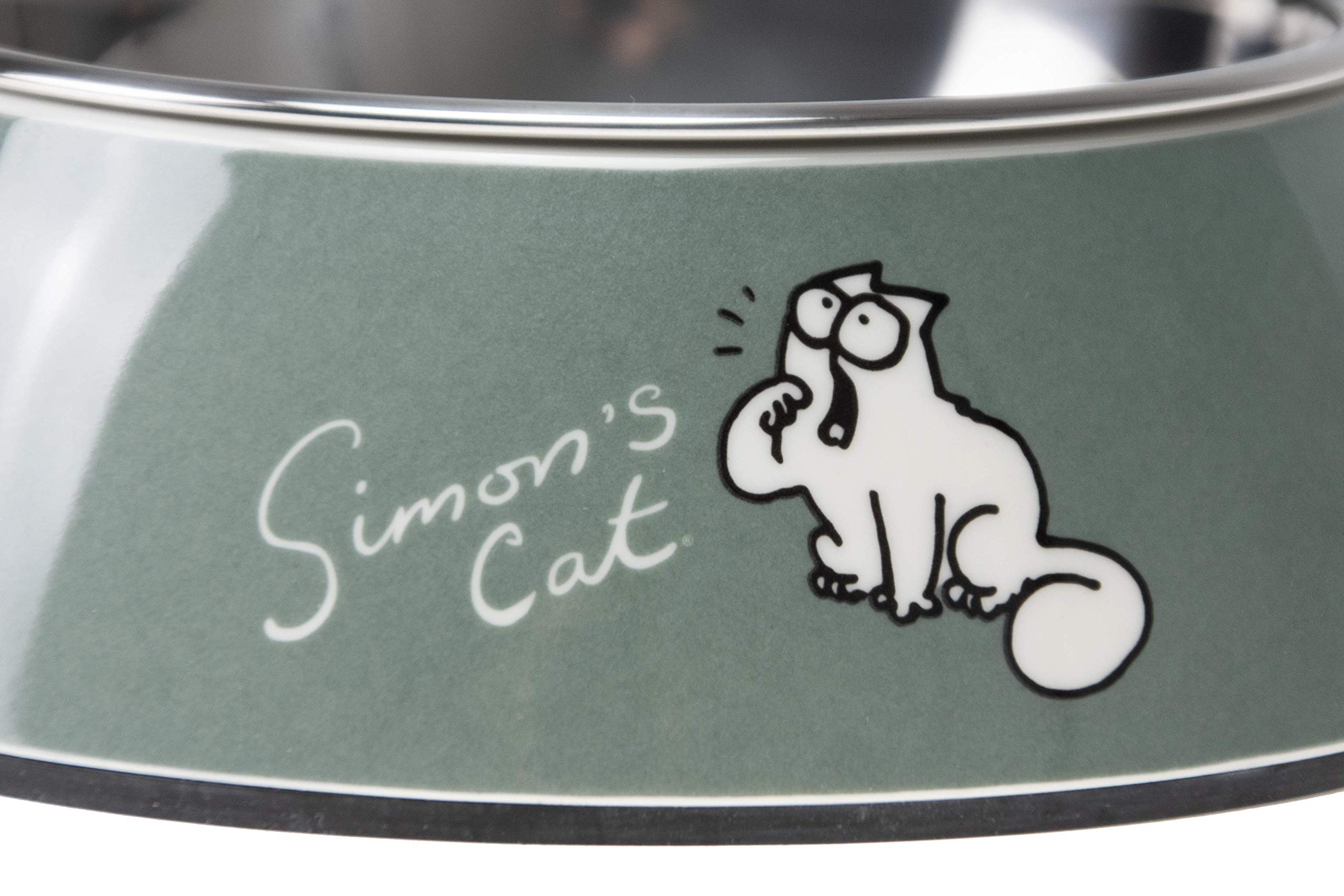 karlie-simon-s-cat-gamelle-chat-m-lamine-inox-14x14x4-5-cm-160-ml image 2