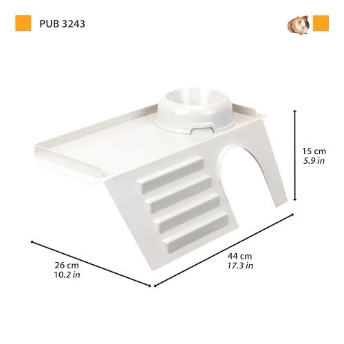ferplast-madriguera-avec-escalier-et-bol-abri-pour-rongeurs-44-x-26-x-15-cm image 8