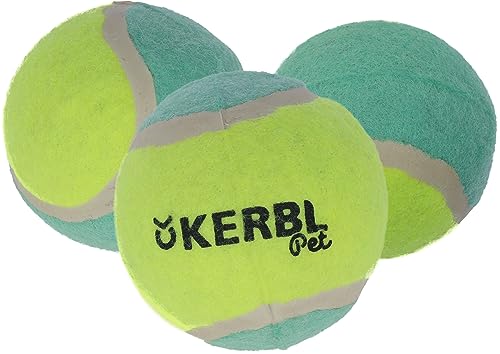 kerbl-pet-balles-de-tennis-pour-chien-jaune-turquoise-6-5-cm image 4