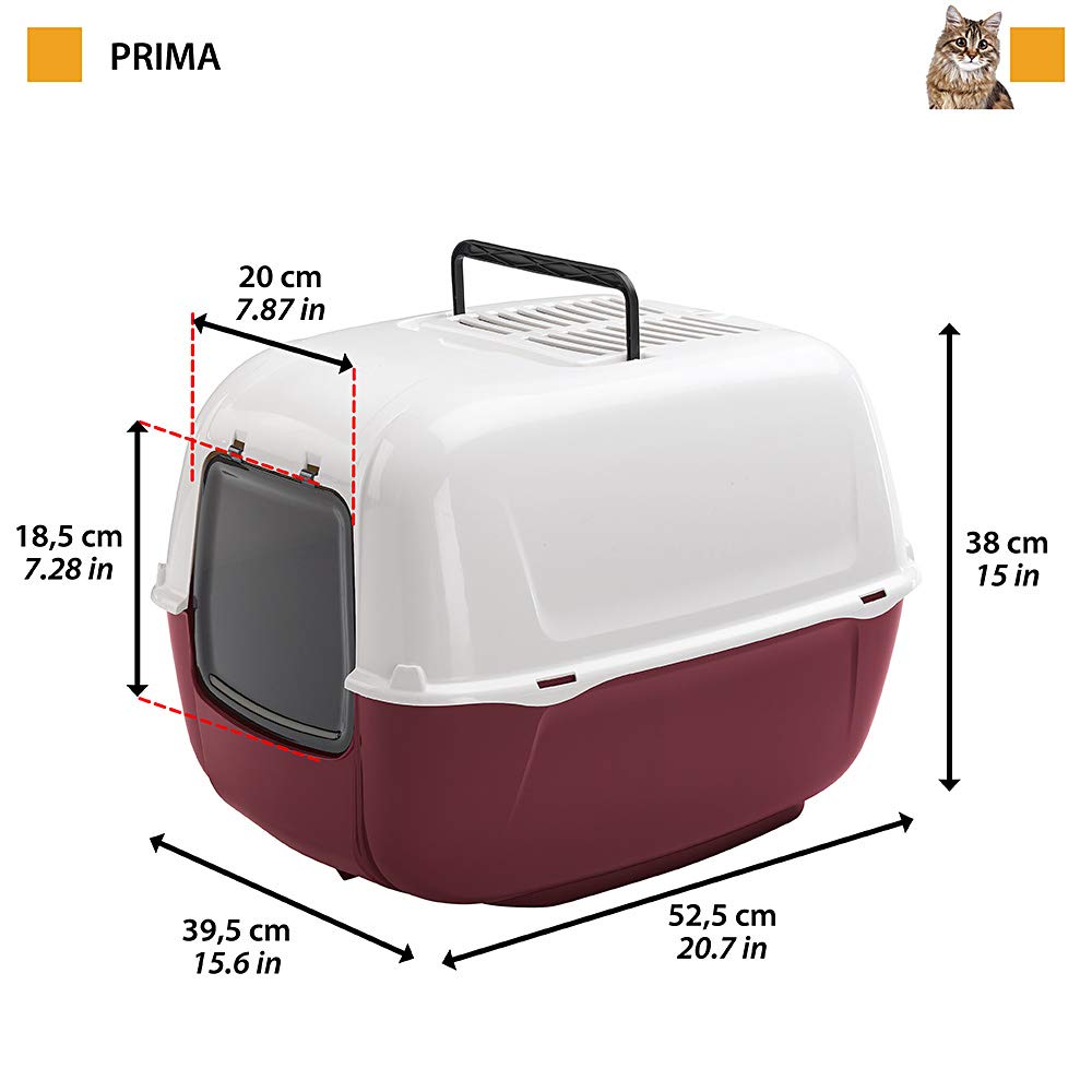 ferplast-prima-grand-maison-de-toilette-pour-chat-noire-39-5-x-52-5-x-h-38-cm-av image 2