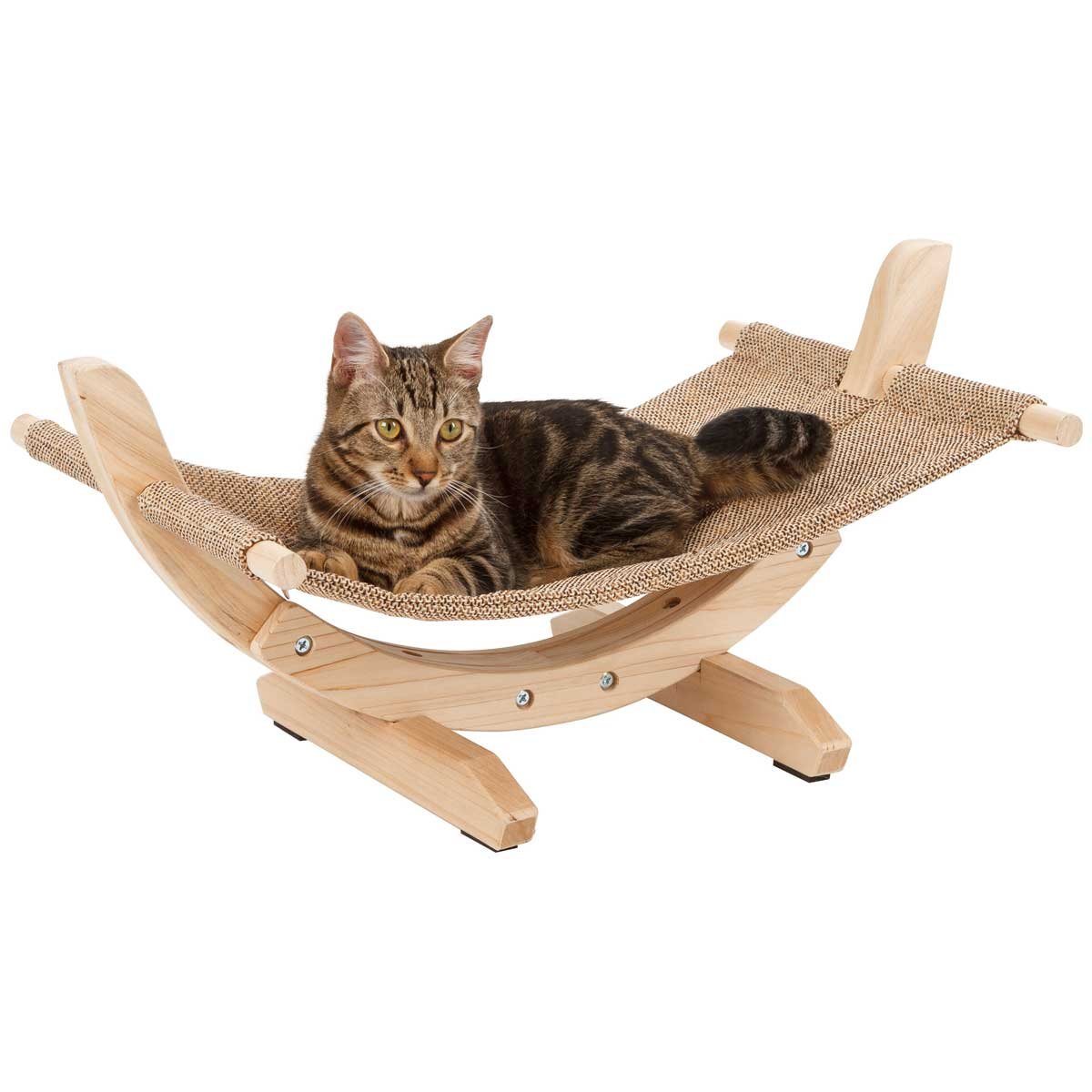 kerbl-siesta-2-0-hamac-pour-chat-brun-61-x-37-x-29-cm image 1