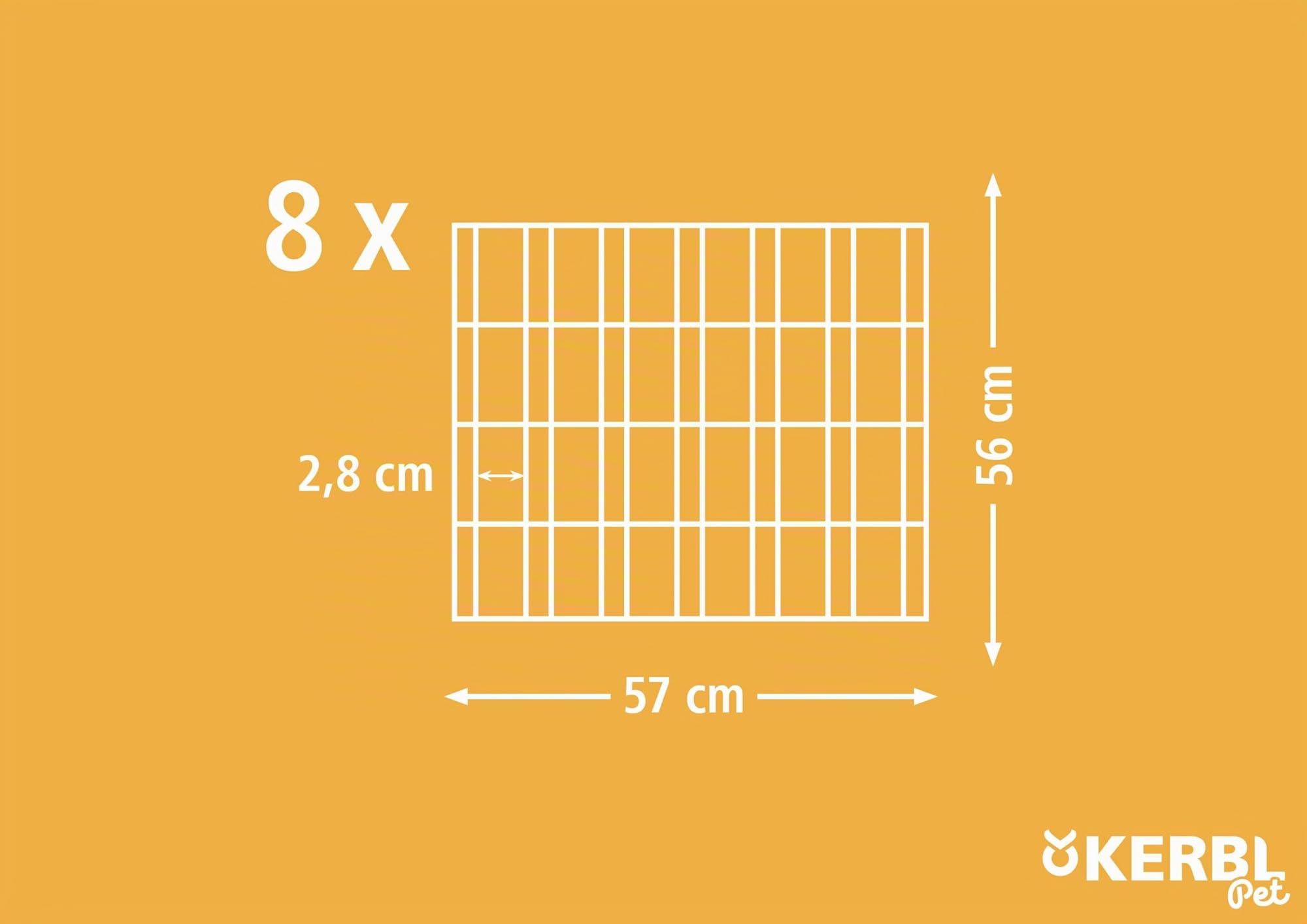 kerbl-pet-enclos-ext-rieur-8-l-ments-57x56-cm-galvanis image 6