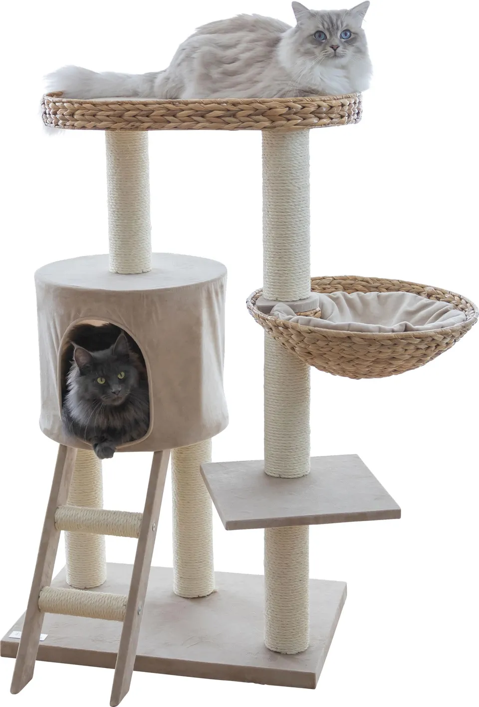 kerbl-pet-arbre-chat-banana-leaf-waxy-beige-60-x-40-x-103-cm image 1