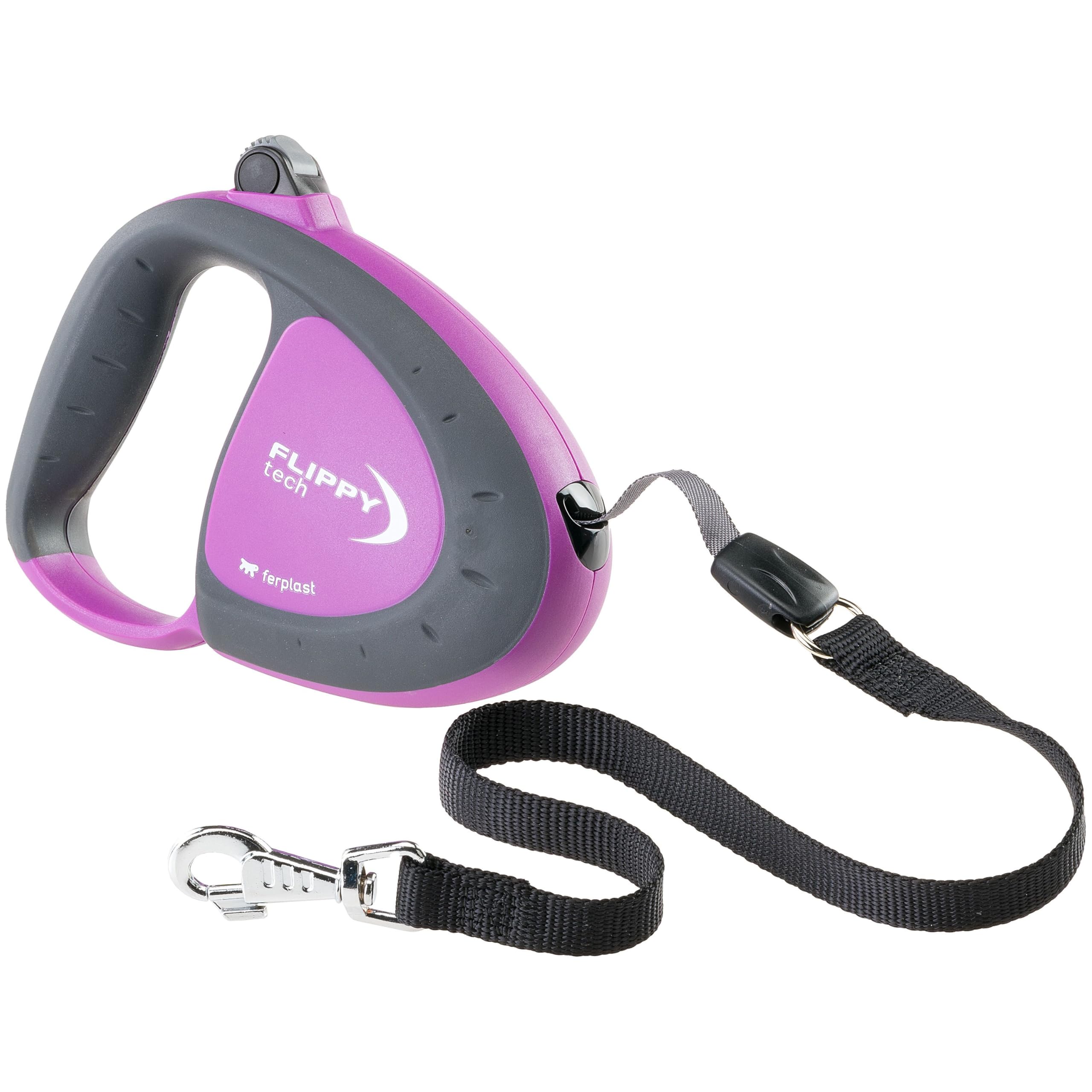 ferplast-flippy-tech-laisse-enrouleur-sangle-5-m-pour-chien-jusqu-50-kg-noir image 7