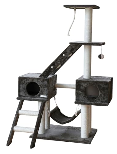 kerbl-arbre-chat-granat-150-cm-avec-2-niches-hamac-et-jeux image 8