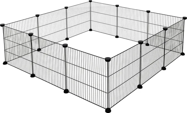 kerbl-hopsi-enclos-modulable-12-l-ments-grillag-s-35x35-cm image 1