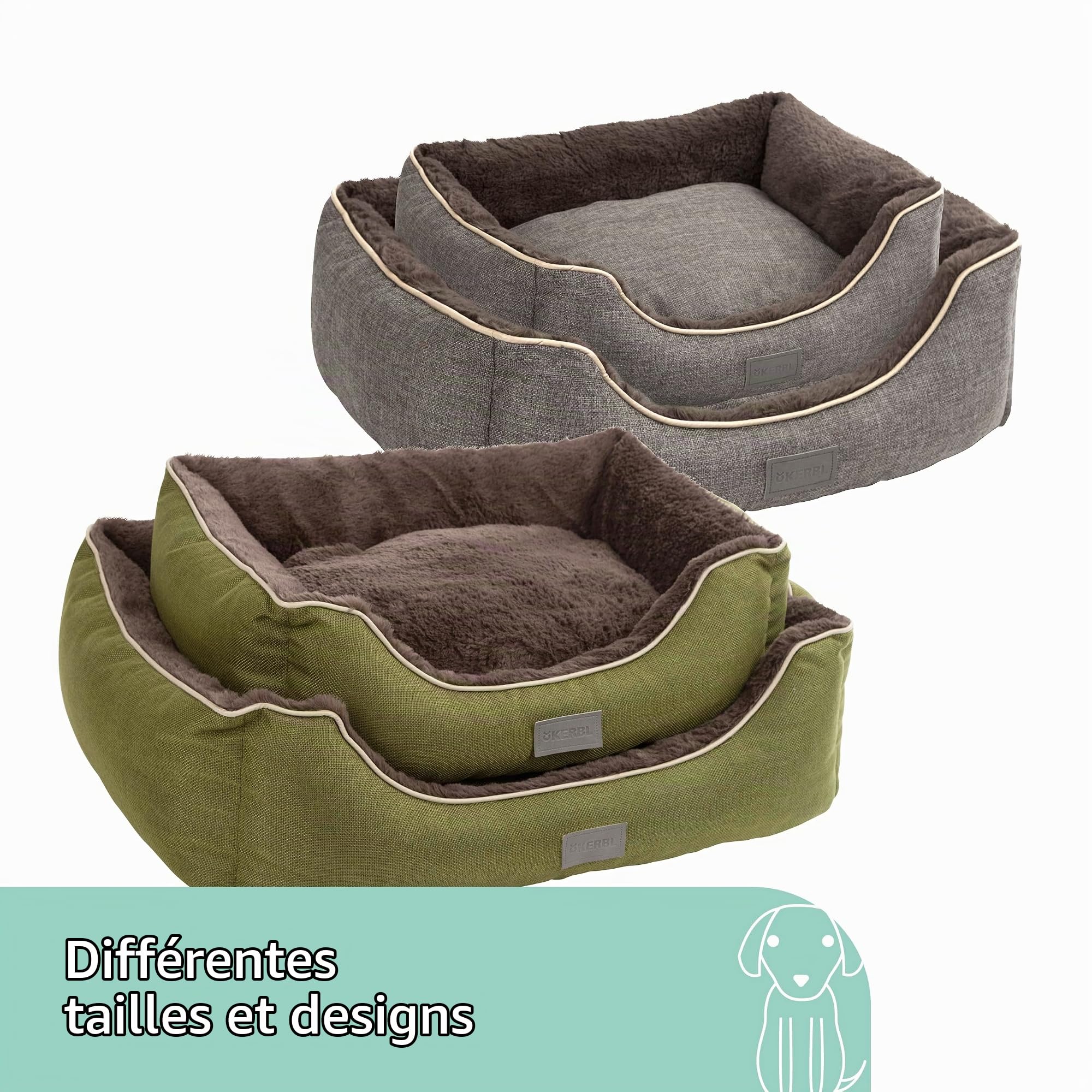kerbl-samuel-panier-pour-chien-et-chat-60x50x17cm-vert-gris-fonc image 6
