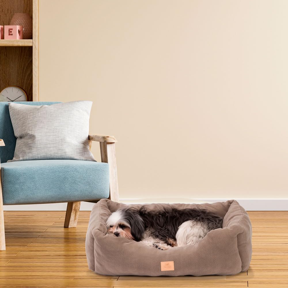 ferplast-coccolo-60-panier-en-micropolaire-pour-petit-chien-et-chat-taupe image 3