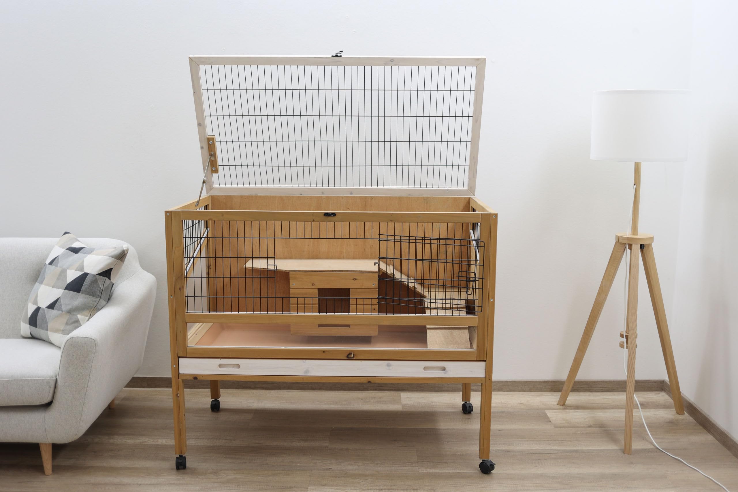 kerbl-pet-cage-indoor-deluxe-115x60x92-5-cm-bois-pour-lapins-et-rongeurs image 3
