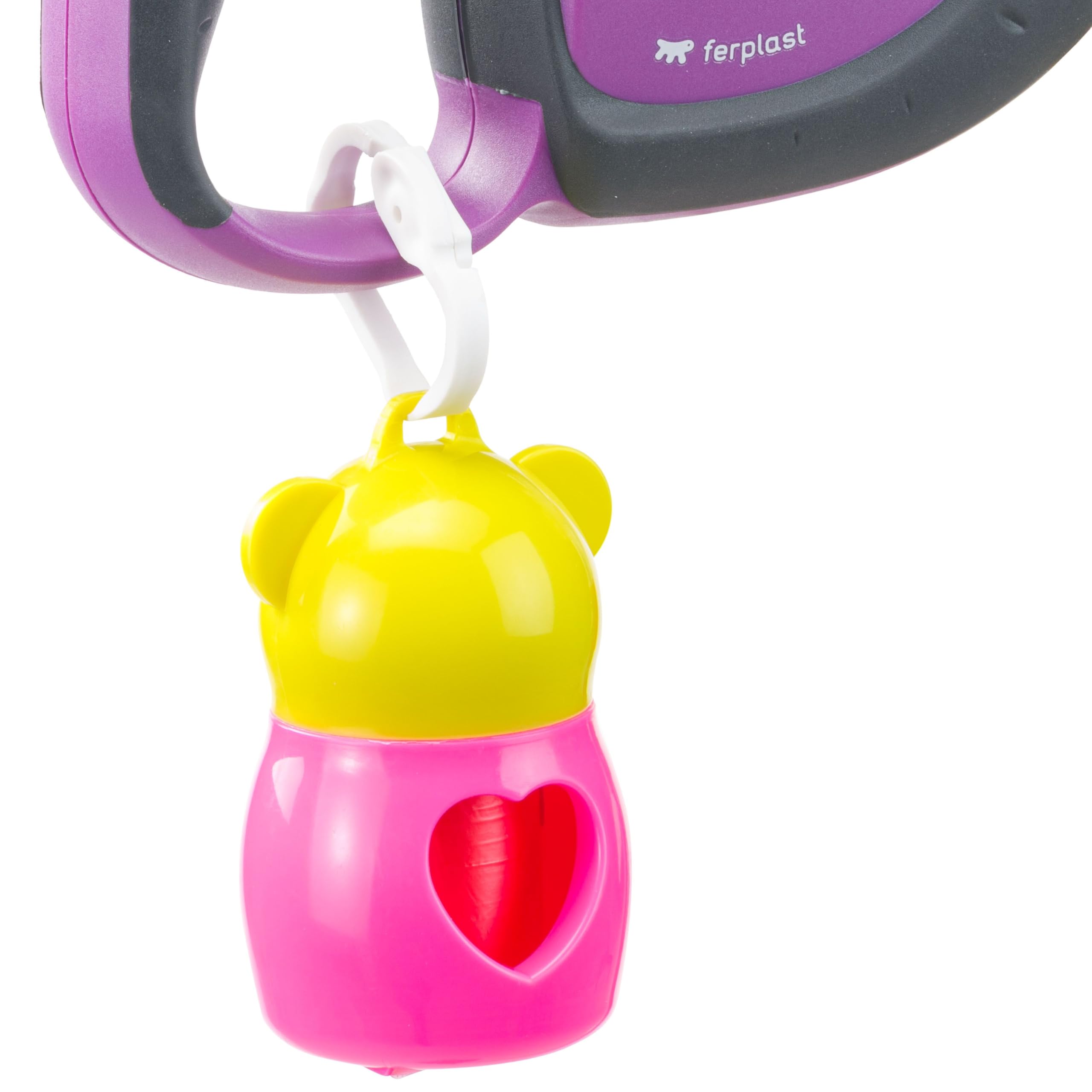 ferplast-flippy-tech-laisse-enrouleur-chien-moyen-jusqu-25-kg-sangle-3-m-violet image 5