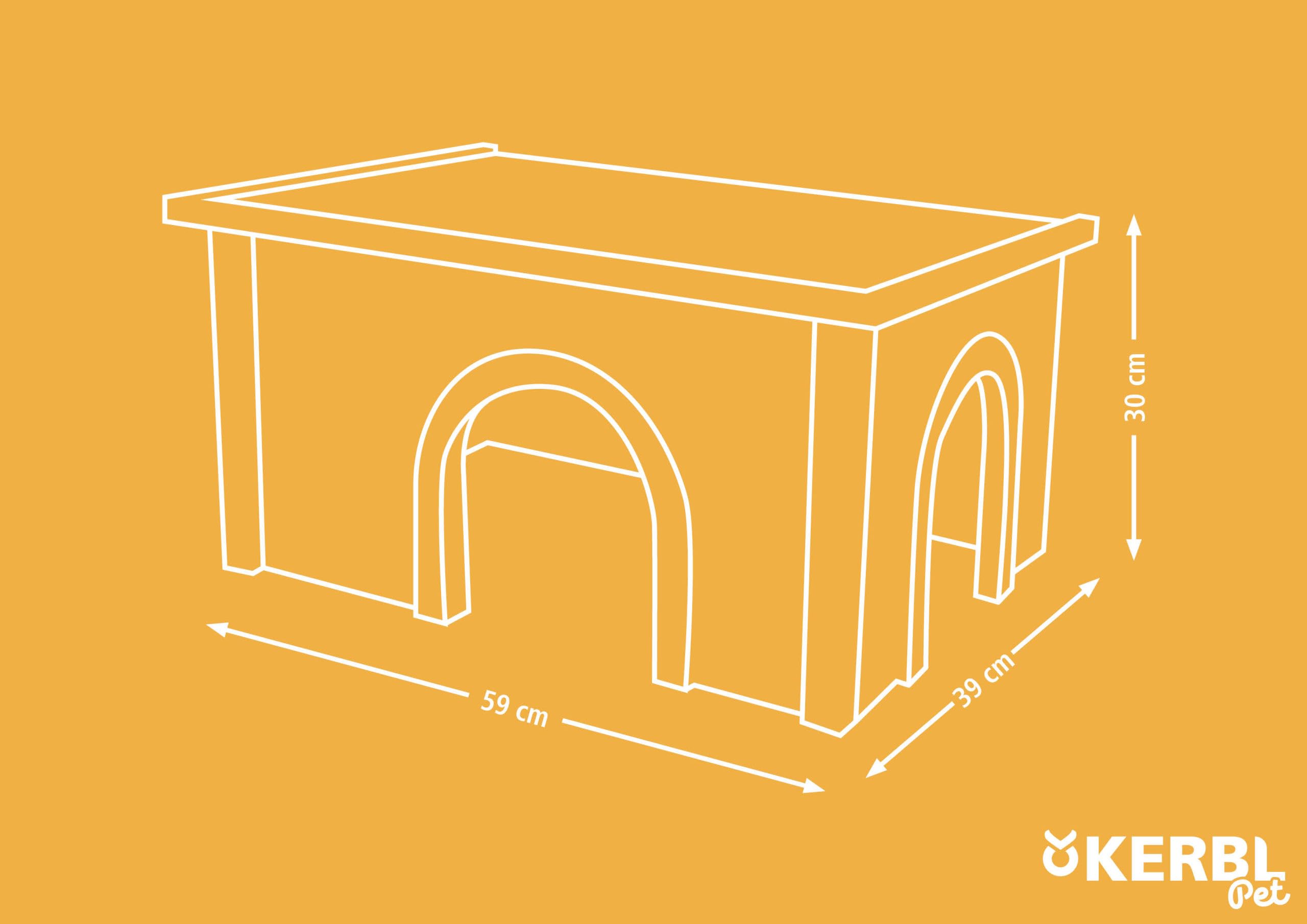 kerbl-81773-maison-pour-rongeurs-xl-en-pin-64-x-42-x-10-cm-bois image 6