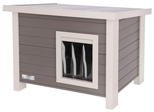 kerbl-eco-eli-maison-pour-chat-ext-rieure-57-x-45-x-43-cm-plastique-recycl-et-bo image 6
