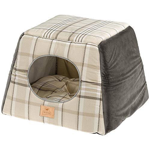 ferplast-edinburgh-coussin-lit-pour-chien-et-chat-marron-taille-m image 2