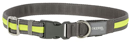 kerbl-pet-collier-lumineux-light-reflex-gris-jaune-fluo-35-50-cm-20-mm image 3