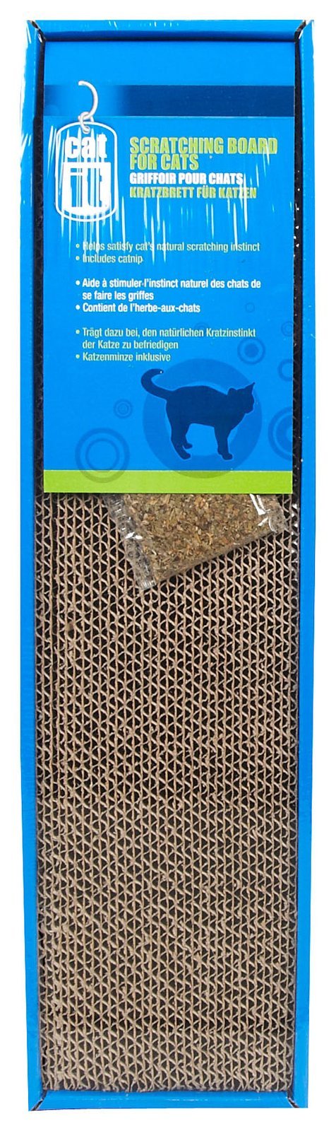catit-griffoir-ondul-pour-chat-avec-herbe-chat image 2
