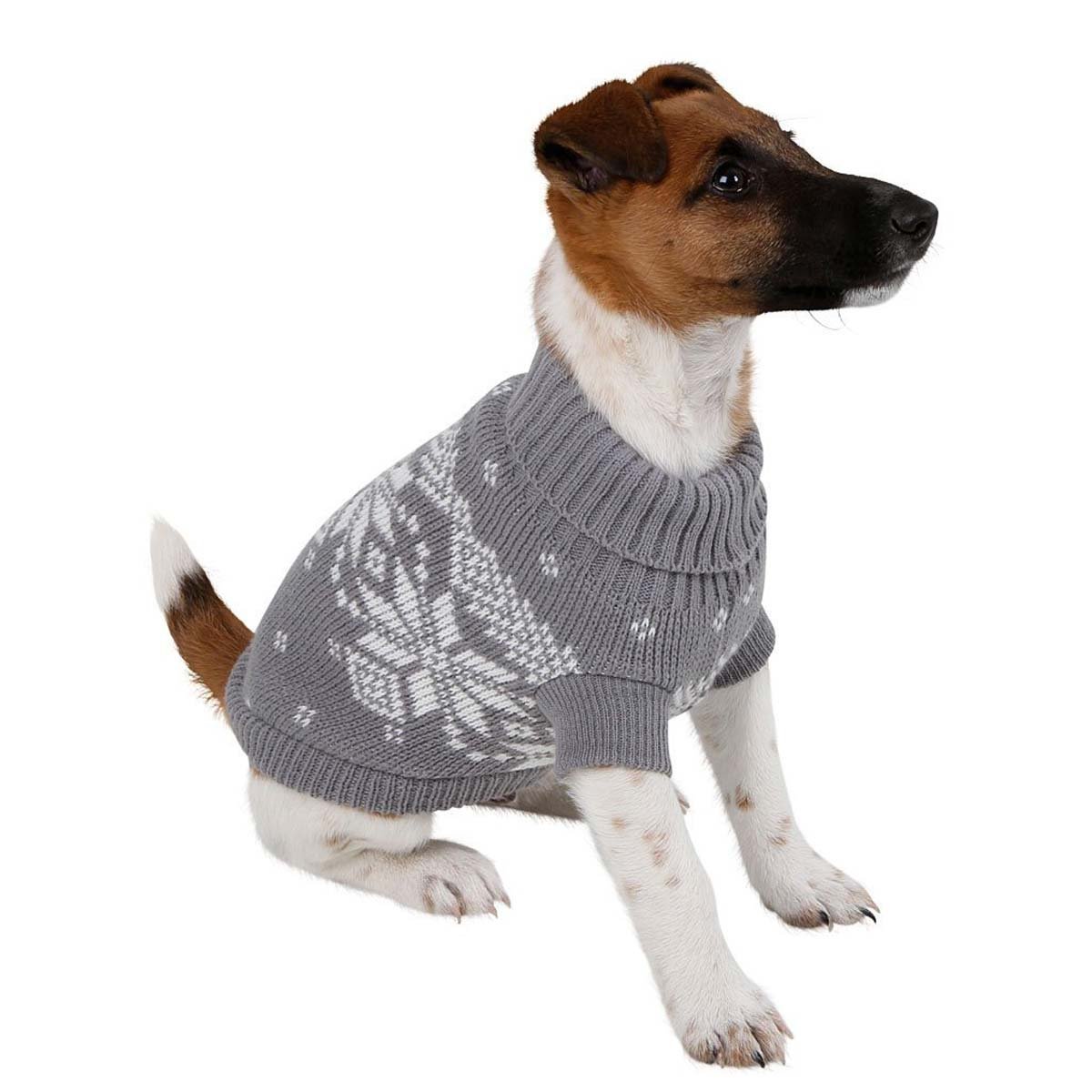 kerbl-lillehammer-pullover-pour-chien-gris-blanc-taille-xxs image 2