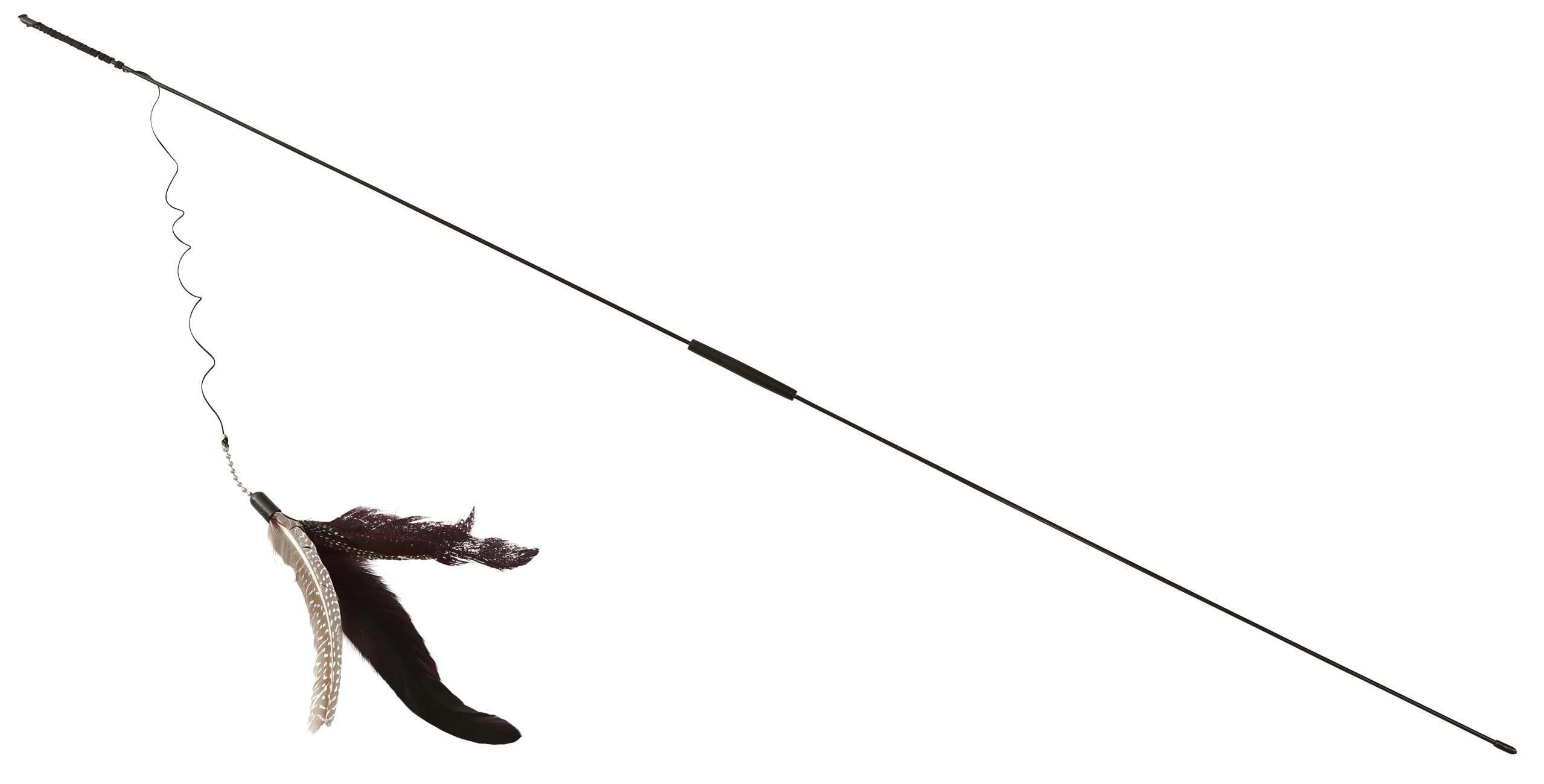 kerbl-canne-p-che-pour-chat-xxl-95-cm-3-leurres-plumes image 1